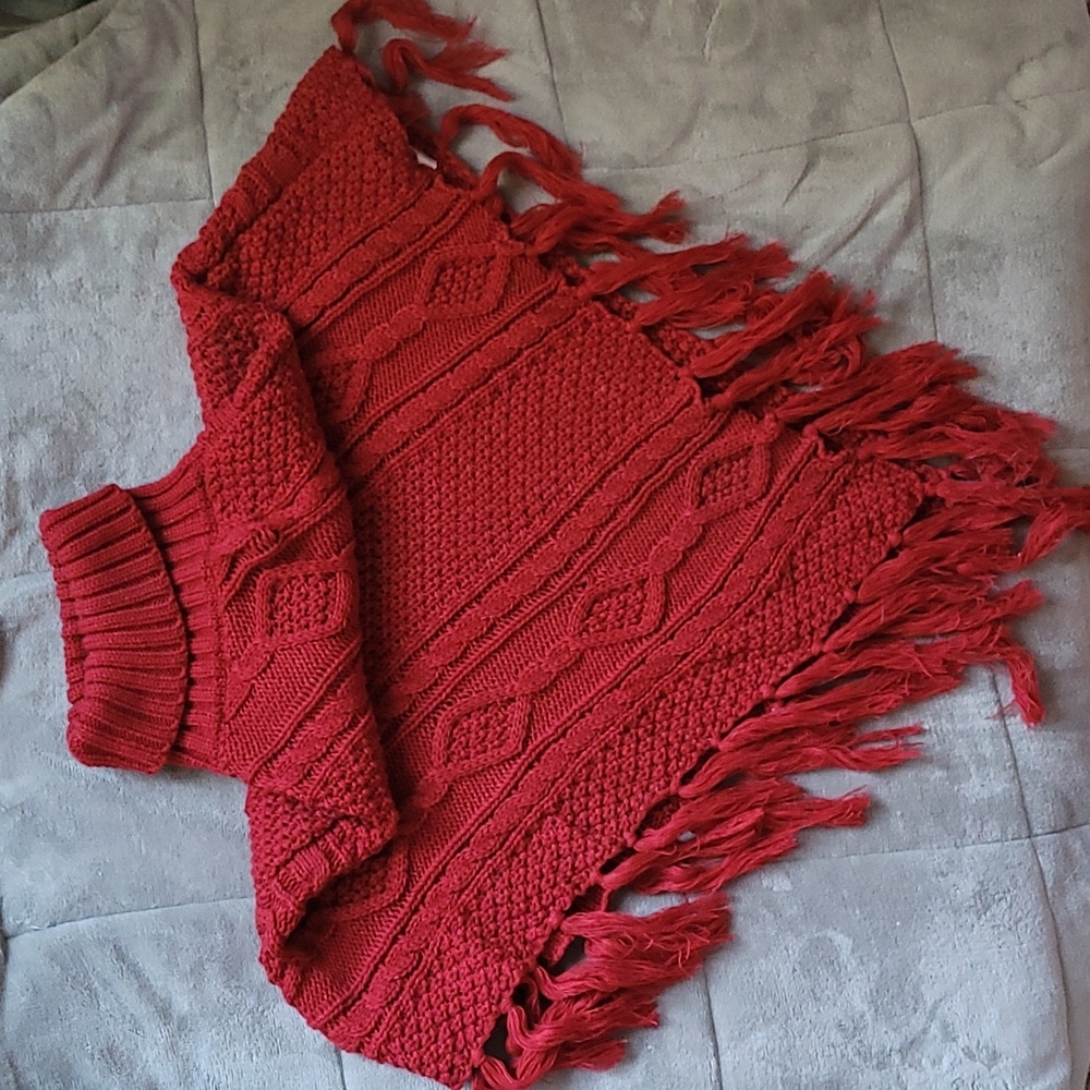 2CHIC knit turtleneck shawl